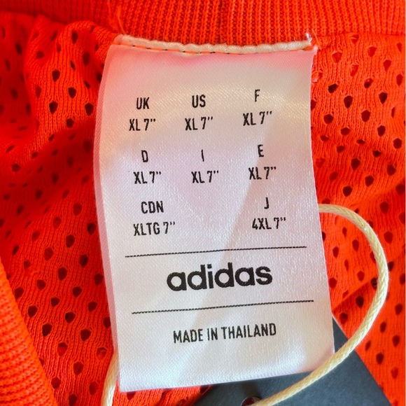 Adidas XL NWT orange climate, cool runners athletic basketball shorts - Picture 8 of 12